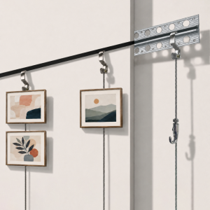 Plaster Rail Hidden Picture Hanging System