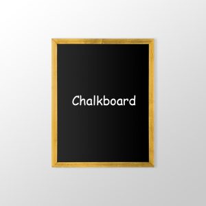 Self Adhesive Wooden Frame Chalkboard (Non-Printed Blackboard Frame)