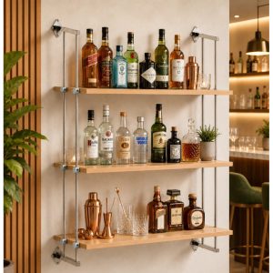 Wall to Wall Rod Display Wooden Shelf (Fittings Only)